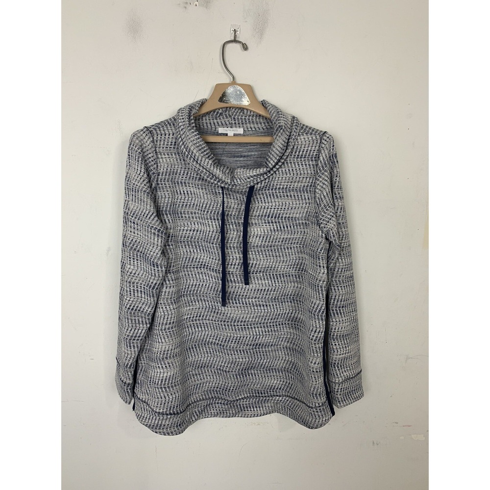 T by Talbots Womens Shirt X Yoga Workout Athleisure Beachy Athletic Lounge Blue